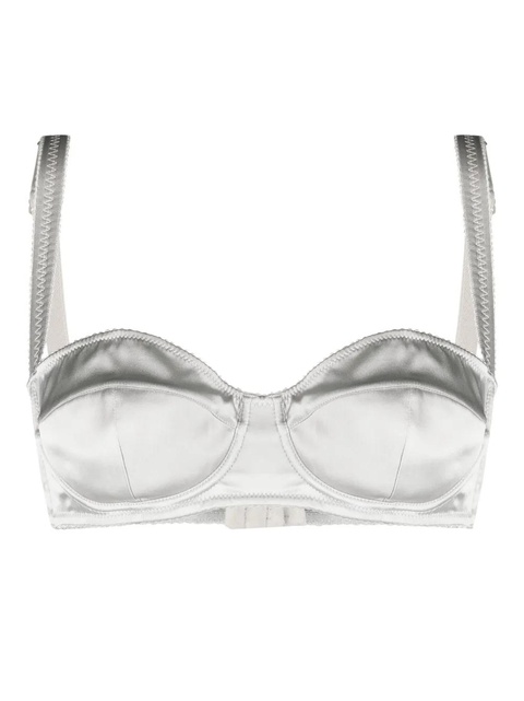 Dolce & Gabbana satin-finish balconette bra - Silver - zdjęcie produktu nr 2