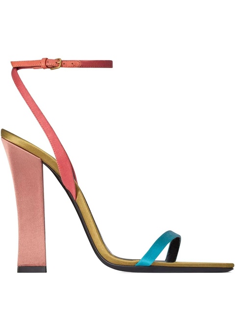 Saint Laurent 110mm Dominique strappy sandals - Blue - zdjęcie produktu nr 1