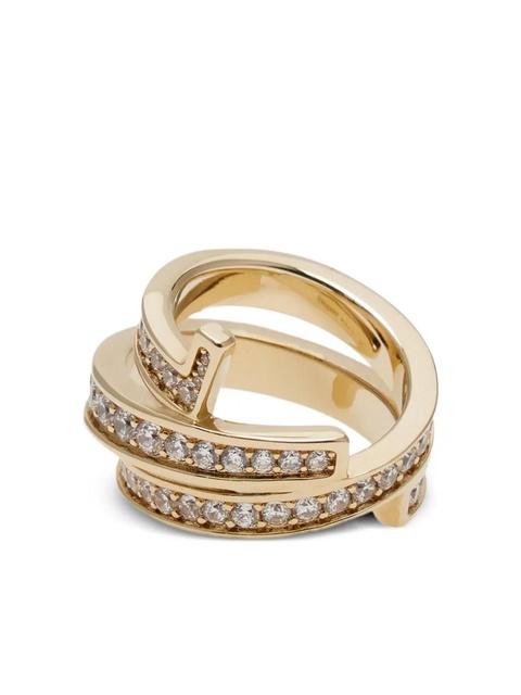 Ferragamo Gancini triple-band ring - Gold - zdjęcie produktu nr 1
