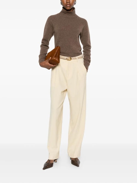 SOLOTRE funnel-neck sweater - Brown - zdjęcie produktu nr 2