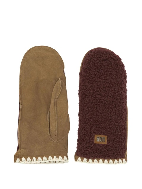 UGG logo-patched gloves - Brown - zdjęcie produktu nr 1