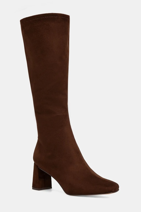 Steve Madden kozaki Holly damskie kolor brązowy na słupku 11003501 - zdjęcie produktu nr 1