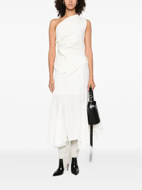 Róhe draped one-shoulder top - Neutrals - zdjęcie produktu nr 2