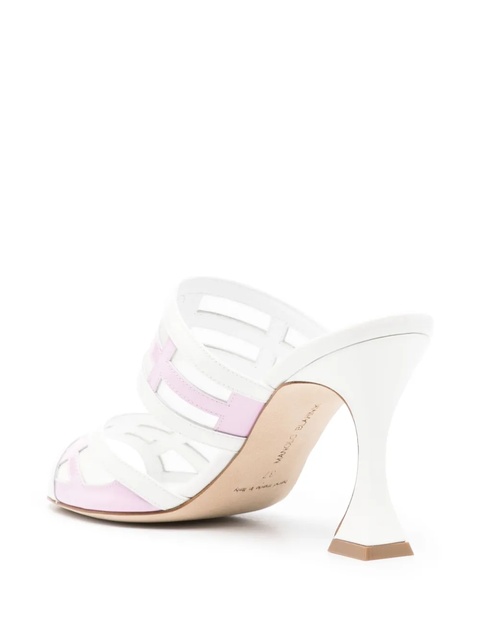 Manolo Blahnik 90mm Avespamu peep-toe sandals - White - zdjęcie produktu nr 1