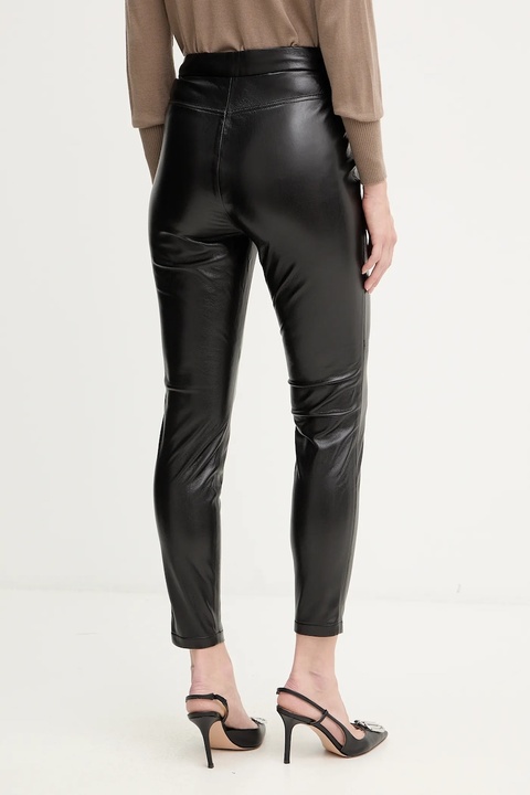 BOSS Orange spodnie damskie kolor czarny dopasowane high waist 50551469 - zdjęcie produktu nr 1