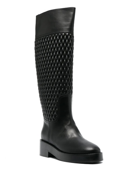 Casadei Dome quilted riding boots - Black - zdjęcie produktu nr 1