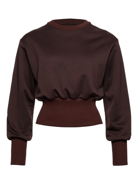 ERES ribbed-cuffs sweatshirt - Brown - zdjęcie produktu nr 1