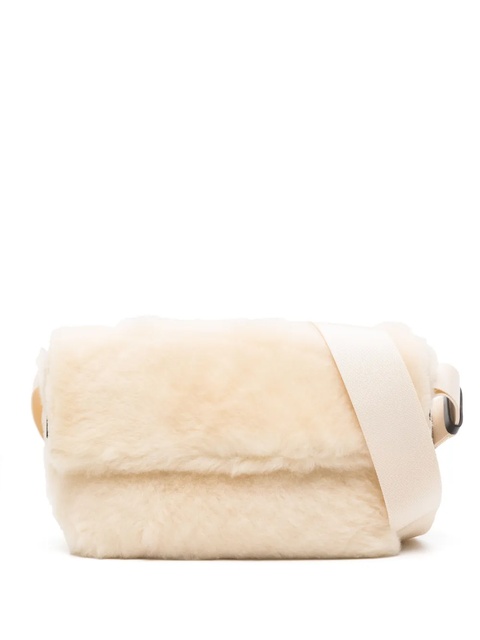 Jil Sander fleece-texture crossbody bag - Neutrals - zdjęcie produktu nr 1
