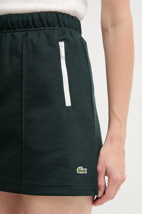Lacoste spódnica kolor zielony mini rozkloszowana JF5294 - zdjęcie produktu nr 2