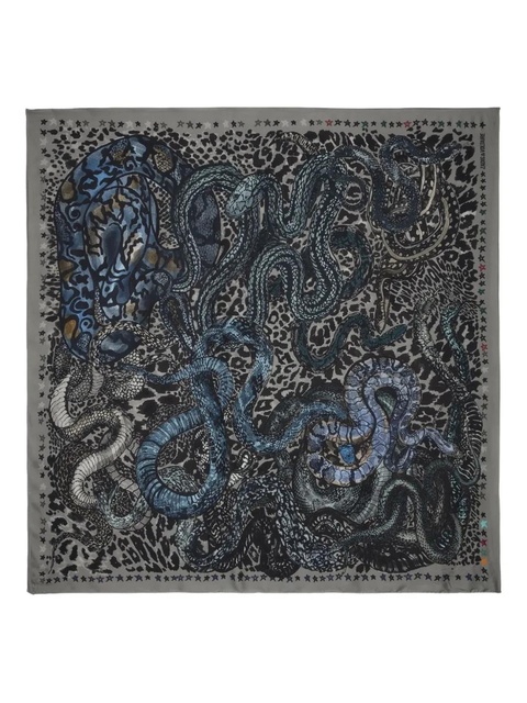 Zadig&Voltaire Billie Snales-print scarf - Grey - zdjęcie produktu nr 1