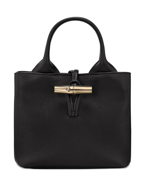 Longchamp Le Roseau XS leather mini bag - Black - zdjęcie produktu nr 1