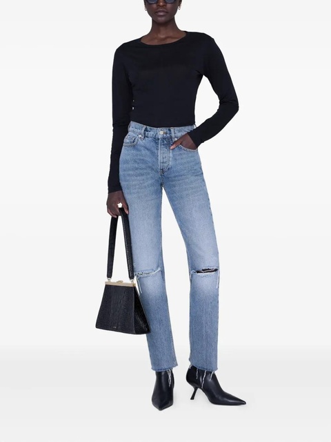 ANINE BING long-sleeve sylvie tee - Black - zdjęcie produktu nr 1