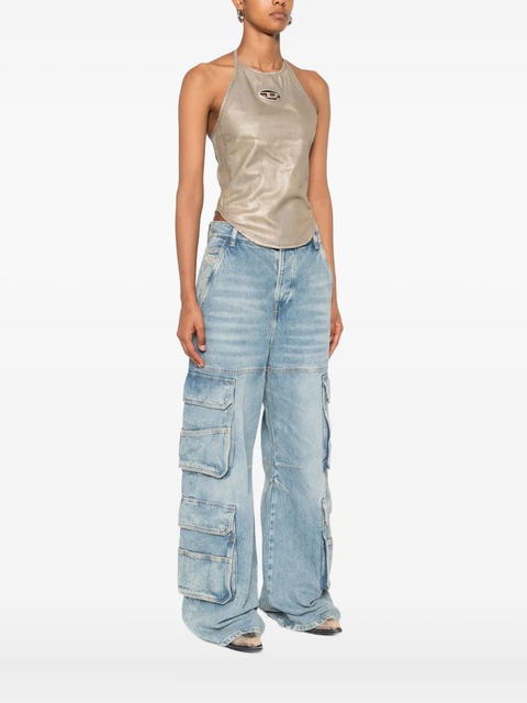 Diesel halterneck logo top - Gold - zdjęcie produktu nr 2