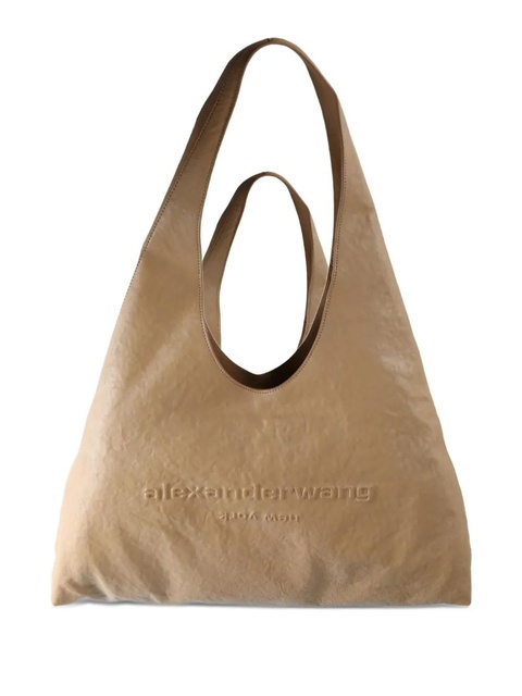 Alexander Wang embossed-logo tote bag - Brown - zdjęcie produktu nr 1