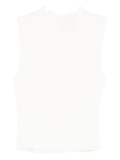Reformation Adri vest top - White - zdjęcie produktu nr 2
