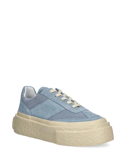 MM6 Maison Margiela mesh-panel suede sneakers - Blue - zdjęcie produktu nr 1