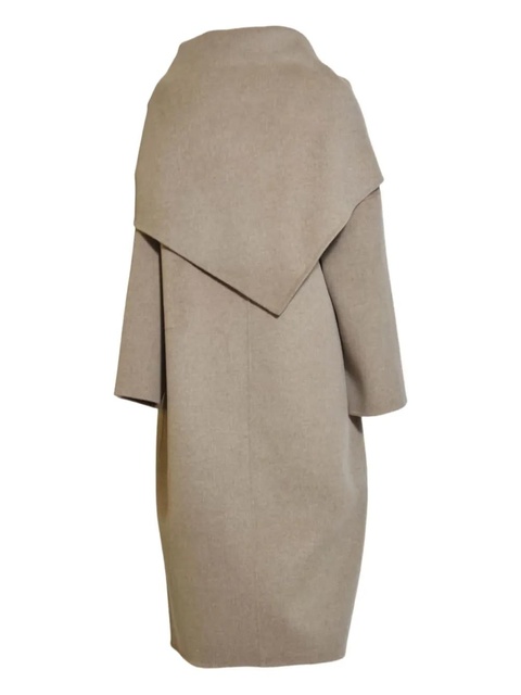 SOLOTRE double-breasted shawl-collar coat - Brown - zdjęcie produktu nr 2