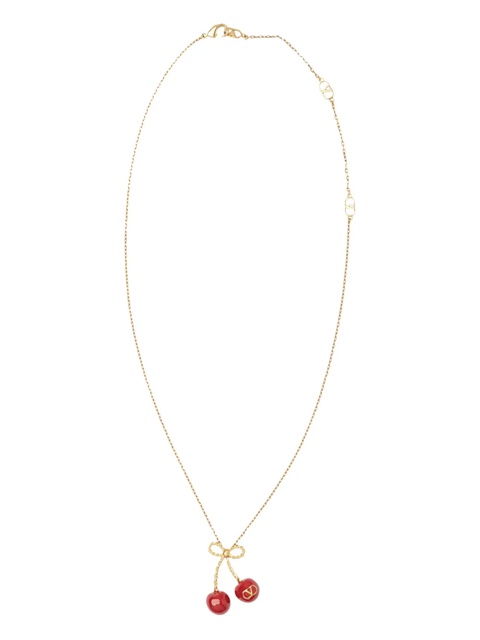 Valentino Garavani cherry bow necklace - Gold - zdjęcie produktu nr 2