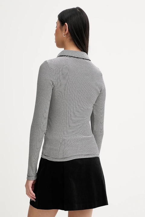 Tommy Jeans longsleeve kolor czarny DW0DW21933 - zdjęcie produktu nr 2