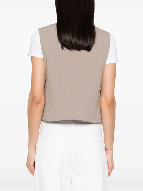 AMI Paris open-front waistcoat - Neutrals - zdjęcie produktu nr 1