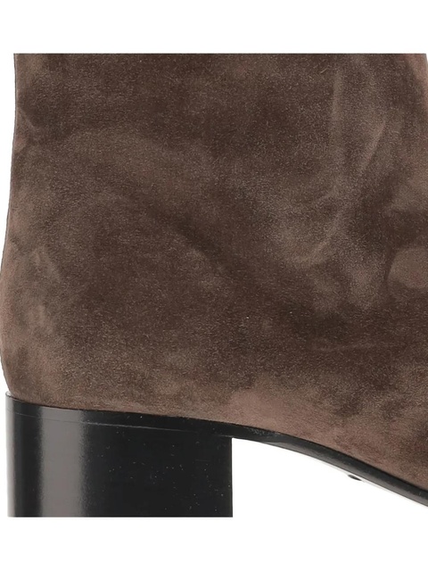 KHAITE leather ankle boots - Brown - zdjęcie produktu nr 2