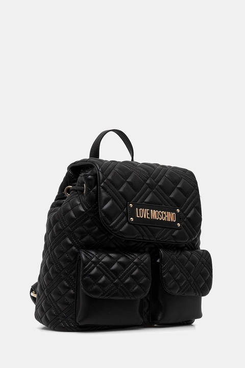 Love Moschino plecak damski kolor czarny mały gładki JC4119PP0NLA0000 - zdjęcie produktu nr 2