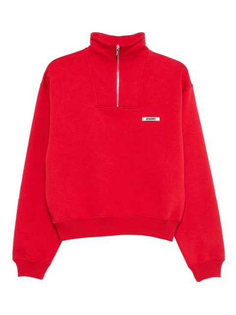 Jacquemus Le camionneur Gros Grain sweatshirt - Red - zdjęcie produktu nr 1