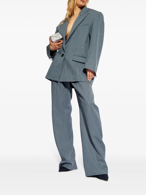 The Attico rhinestone-embellished wool blazer - Blue - zdjęcie produktu nr 2