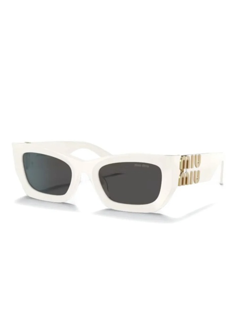 Miu Miu Eyewear 09WS logo-plaqusunglasses - White - zdjęcie produktu nr 1