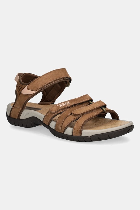 Teva sandały Tirra Leather damskie kolor brązowy 4177-HYBR - zdjęcie produktu nr 1