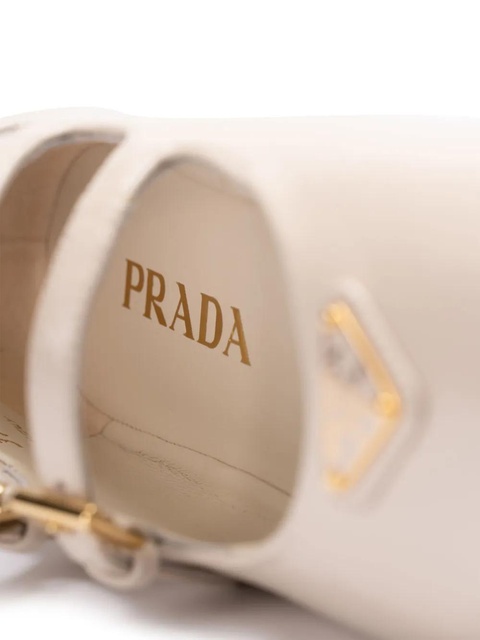 Prada leather ballet flats - Neutrals - zdjęcie produktu nr 2