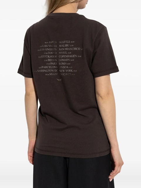 Zadig&Voltaire graphic-print T-shirt - Brown - zdjęcie produktu nr 2