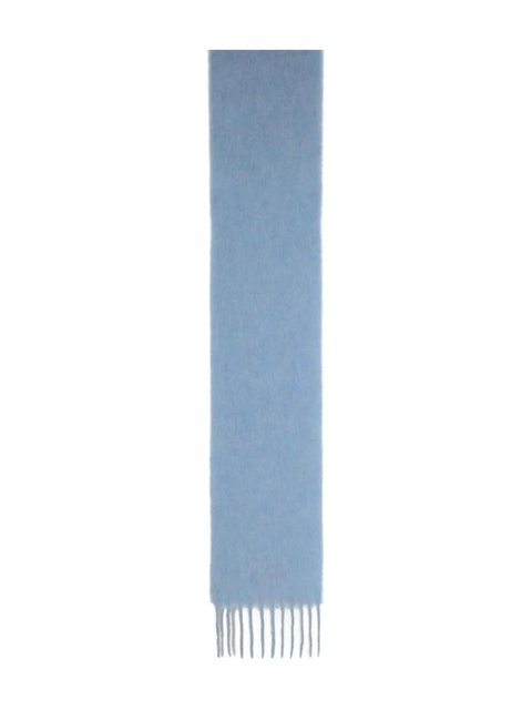 Marni logo-patch fringed-edges scarf - Blue - zdjęcie produktu nr 2