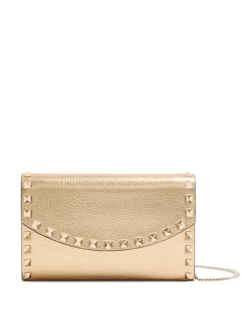 Valentino Garavani studded leather crossbody bag - Gold - zdjęcie produktu nr 1