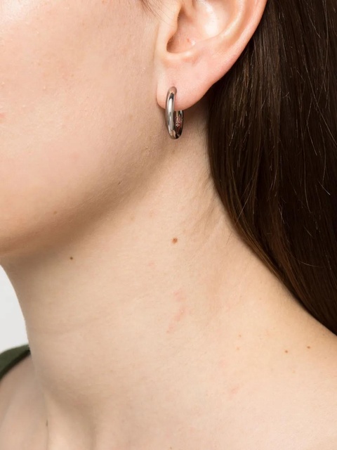 Missoma Tunnel medium hoop earrings - Silver - zdjęcie produktu nr 2
