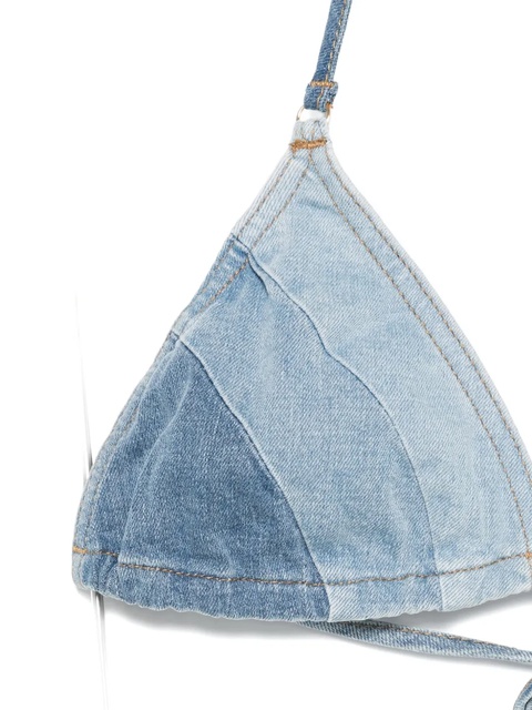 ZIMMERMANN denim patchwork bikini - Blue - zdjęcie produktu nr 2