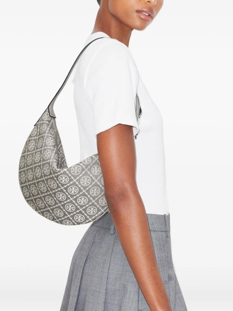 Tory Burch small Balloon monogram utility shoulder bag - Grey - zdjęcie produktu nr 2