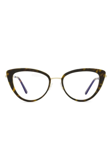 TOM FORD Eyewear cat-eye metal glasses - Brown - zdjęcie produktu nr 1