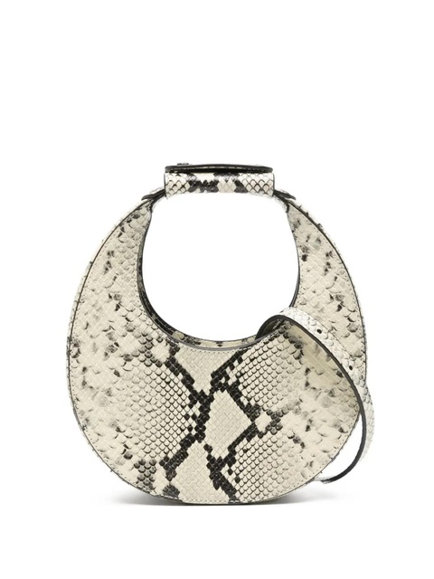 STAUD Goodnight Moon snakeskin top-handle tote bag - White - zdjęcie produktu nr 1