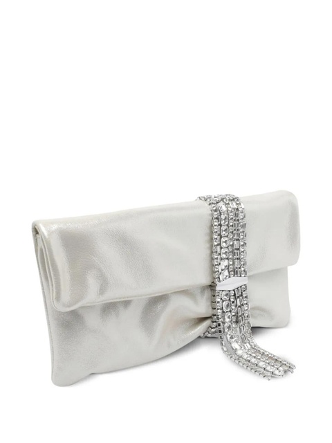 Jimmy Choo medium Zandra crystal-embellished clutch bag - Neutrals - zdjęcie produktu nr 2