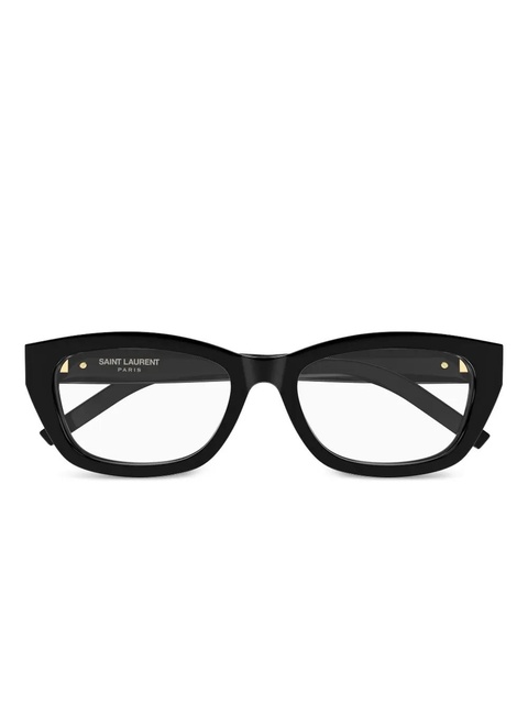 Saint Laurent Eyewear cat-eye logo glasses - Black - zdjęcie produktu nr 1