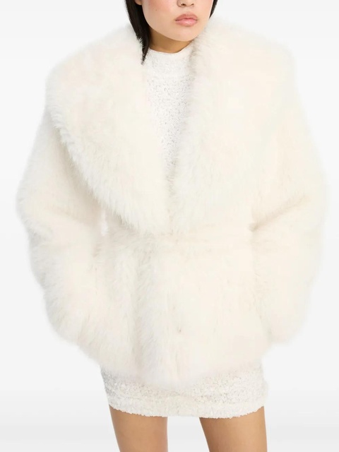 ROTATE BIRGER CHRISTENSEN faux-fur jacket - White - zdjęcie produktu nr 1