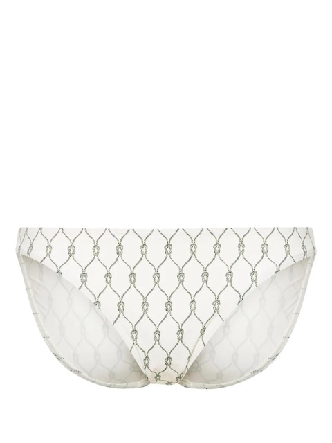 Tory Burch celtic knot-print bikini bottoms - Neutrals - zdjęcie produktu nr 1