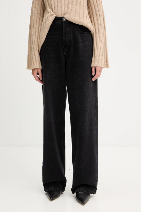 Twinset jeansy bawełniane damskie kolor czarny 252TT2210 - zdjęcie produktu nr 1