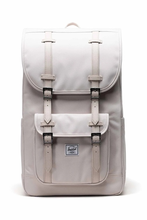 Herschel plecak Little America™ kolor biały duży gładki 11390-05456-OS - zdjęcie produktu nr 2