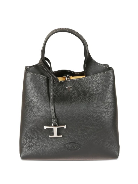 Tod's stamped leather top-handle bag - Black - zdjęcie produktu nr 1