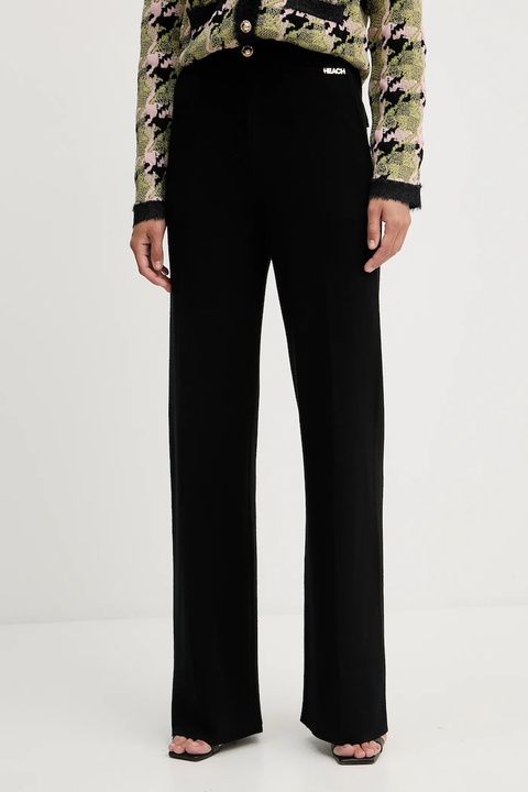 Silvian Heach spodnie SCHOOFS damskie kolor czarny szerokie high waist GPA25290PA - zdjęcie produktu nr 1