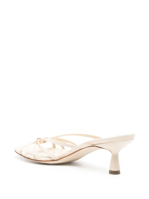 Aeyde 50mm leather sandals - Neutrals - zdjęcie produktu nr 2