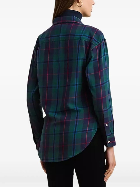 Lauren Ralph Lauren check-print shirt - Blue - zdjęcie produktu nr 2
