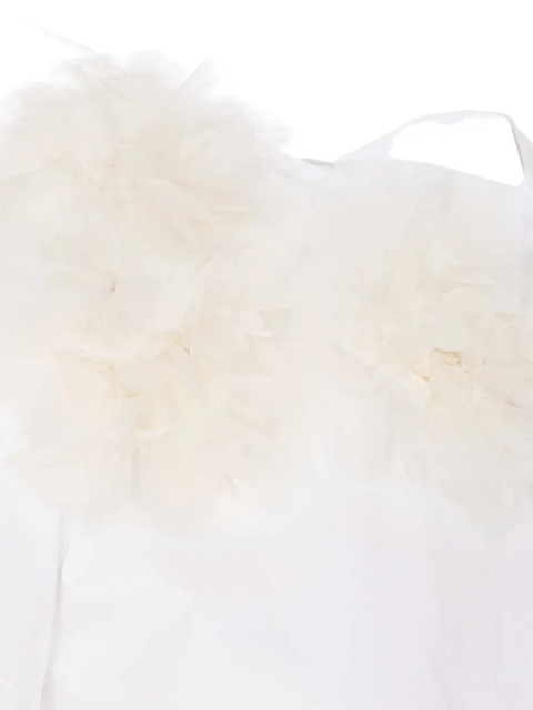 Max Mara floral-appliqué t-shirt - White - zdjęcie produktu nr 2